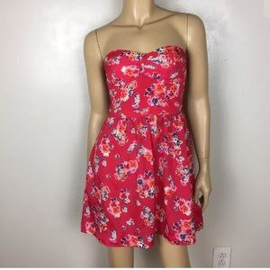 Red Floral American Eagle Sun Dress